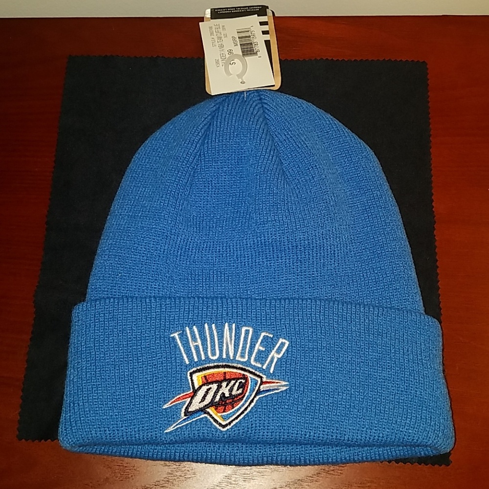 NBA Oklahoma City Thunder Beanie Hat Adidas brand